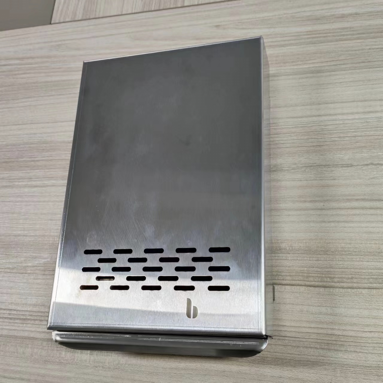 Coffee knock box with custom logo print